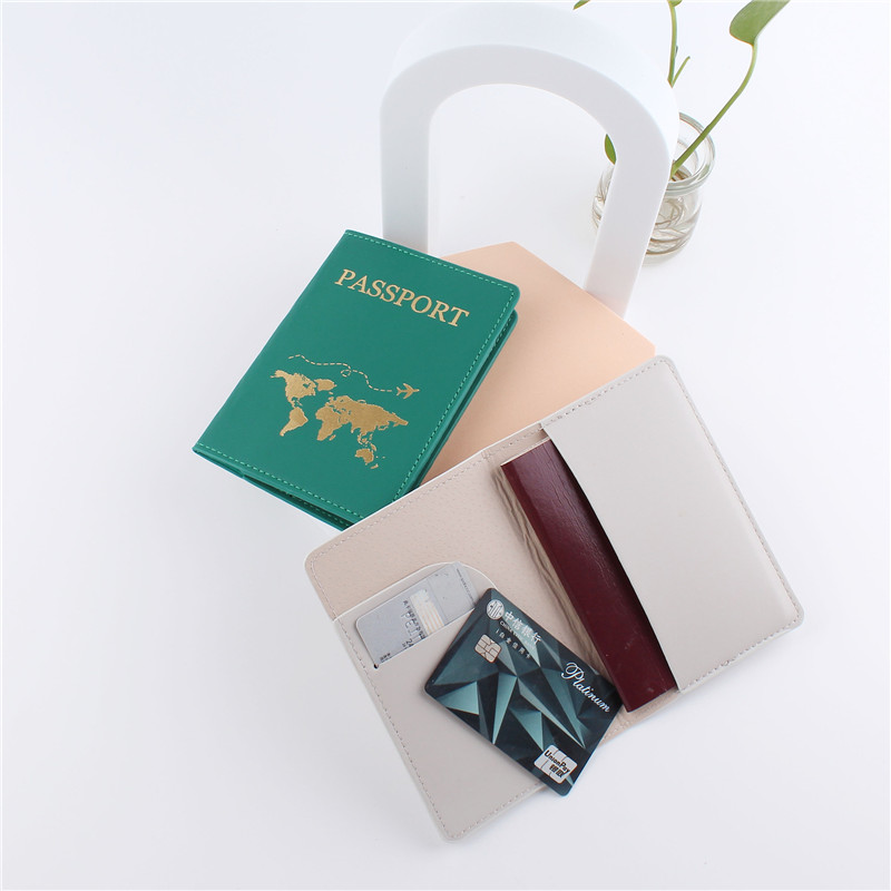 1PCS PU Leather Map Passport C - Travel Accessories Wallet ulasan dan harga