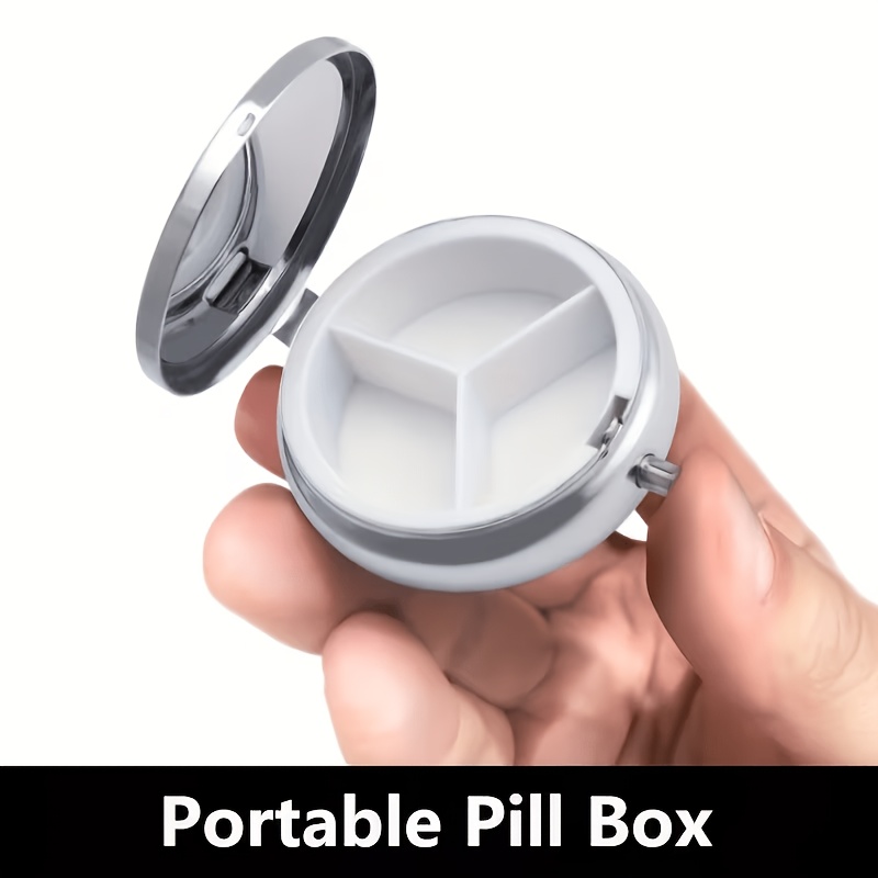 1pc flat portable round metal  - Travel Accessories As Gifts ulasan dan harga