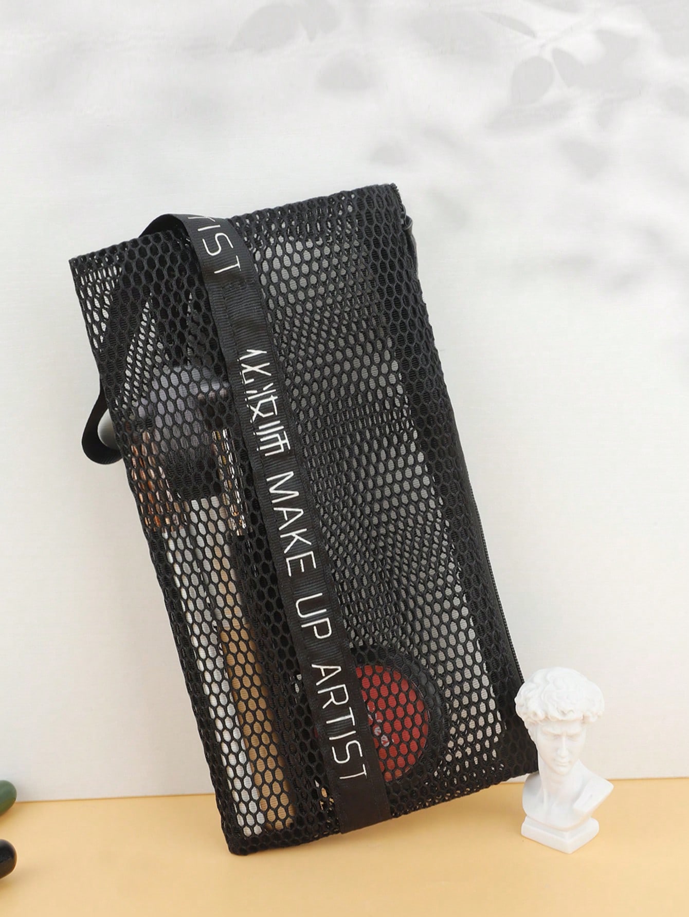 1 Pcs Mesh Makeup Bag Zipper C - Travel Accessories Organizer Bag ulasan dan harga