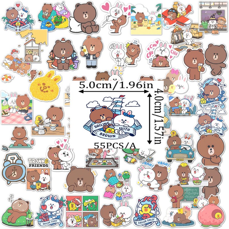 LINE FRIENDS Brown Cony Sally  - Luggage Cover Protector ulasan dan harga