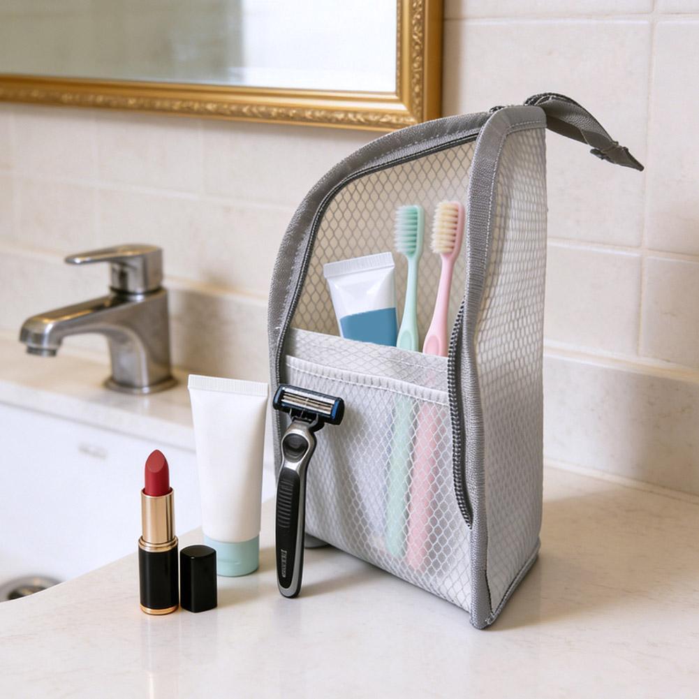 Mesh Travel Toiletry Bag Porta - Travel Accessories Organizer Bag ulasan dan harga